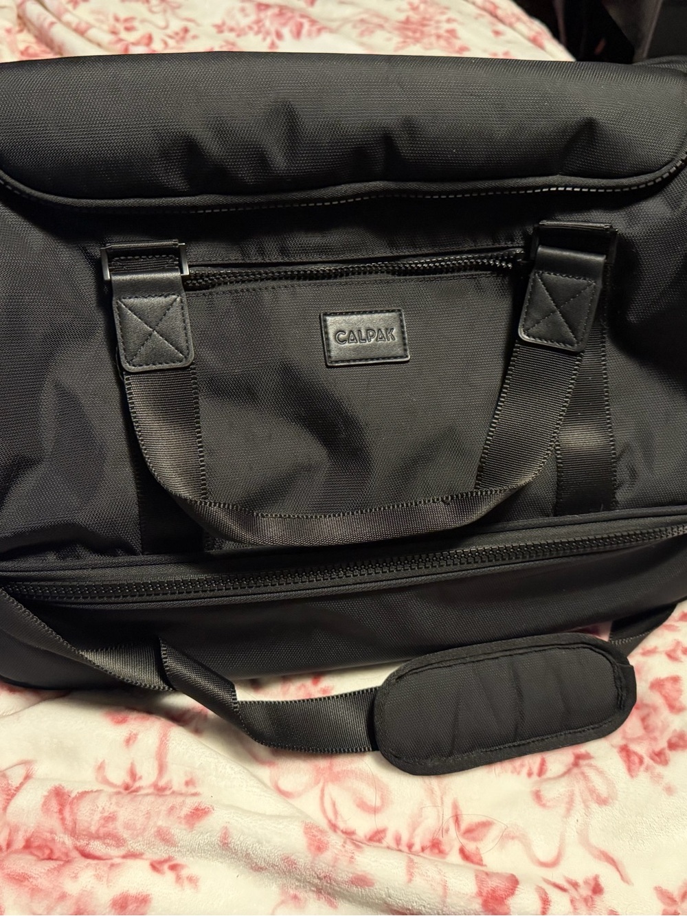 Calpak Black Travel Duffel with Shoe Compartment - Picture 6 of 7